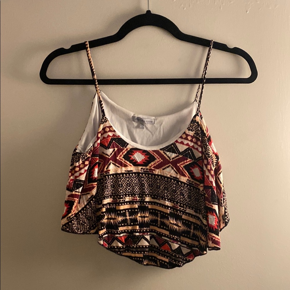 Tribal Print Spaghetti Strap Top